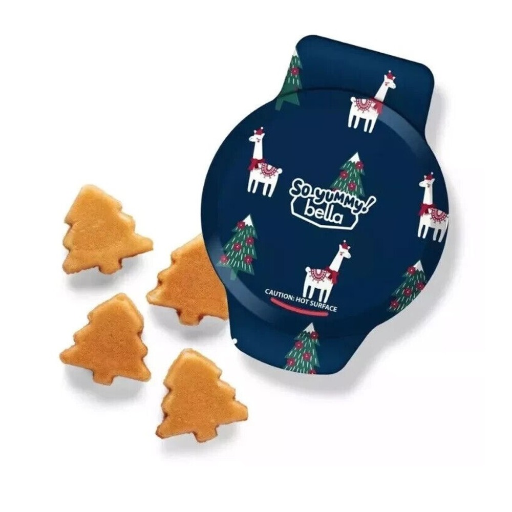 So Yummy bella Llama Mini Dunker Waffle Maker Christmas Tree‎ Shaped